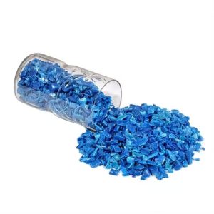 Regrined HDPE Blue Drum Scrap